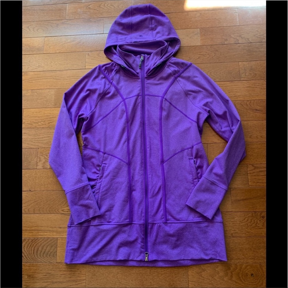 💜ATHLETA RISHI HOODED JACKET-PURPLE-S💜 - Picture 3 of 8